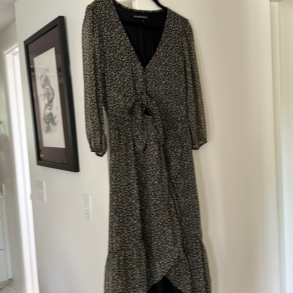 Abercrombie Midi High Low Floral Dress